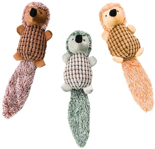 1 count Spot Long Tail Hedgehog Plush Dog Toy