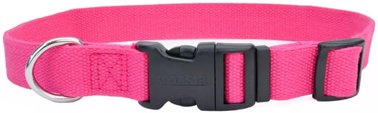 6-8''L x 3/8"W Coastal Pet New Earth Soy Adjustable Dog Collar Fuchsia