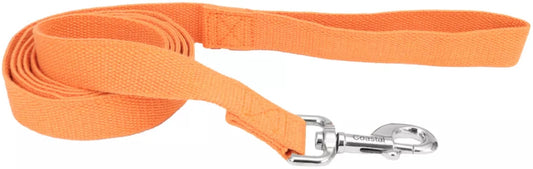 6 feet x 5/8"W Coastal Pet New Earth Soy Dog Lead Pumpkin Orange