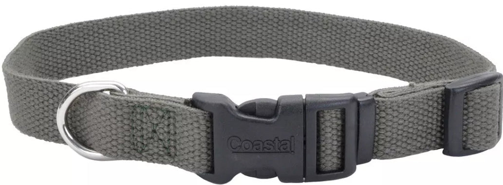 12-18"L x 3/4"W Coastal Pet New Earth Soy Adjustable Dog Collar Forest Green