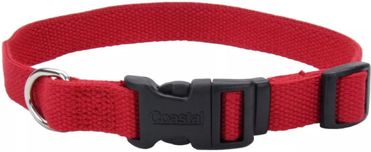 18-26"L x 1"W Coastal Pet New Earth Soy Adjustable Dog Collar Cranberry