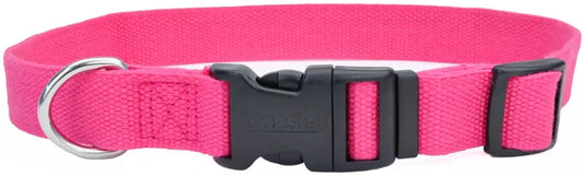 18-26"L x 1"W Coastal Pet New Earth Soy Adjustable Dog Collar Fuchsia