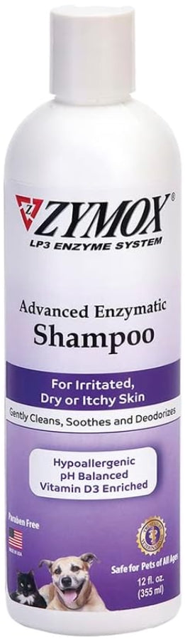 12 oz Zymox Shampoo with Vitamin D3 for Dogs and Cats