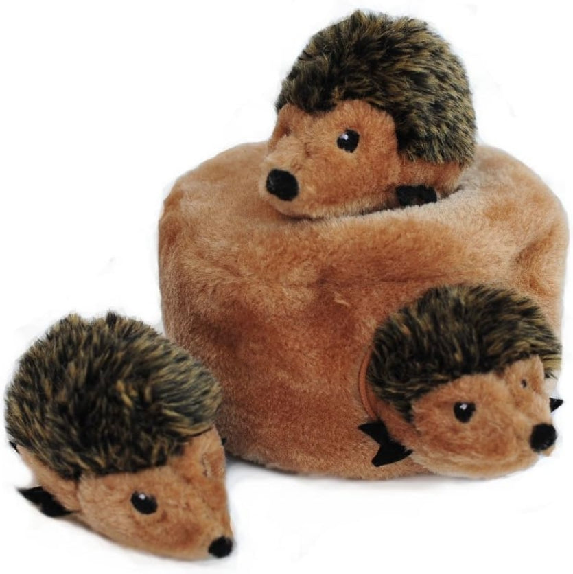 1 count ZippyPaws Interactive Woodland Burrow Hedgehog Den