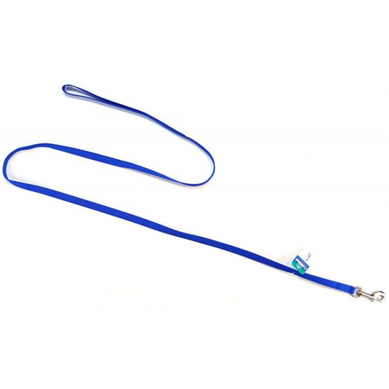 4 feet x 3/8"W Coastal Pet Single Nylon Lead Blue