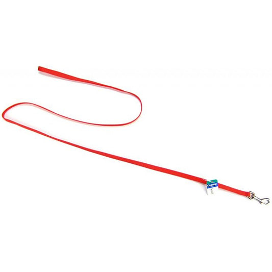 4 feet x 3/8"W Coastal Pet Single Nylon Lead Red