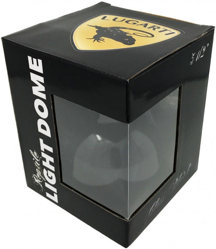 1 count Lugarti Reptile Light Dome 5.5 Inch Gloss Black