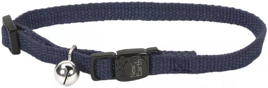 8-12"L x 3/8"W Coastal Pet New Earth Soy Breakaway Cat Collar Indigo