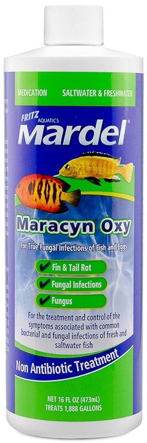 16 oz Fritz Aquatics Maracyn Oxy Fungal Treatment for Freshwater and Saltwater Aquariums