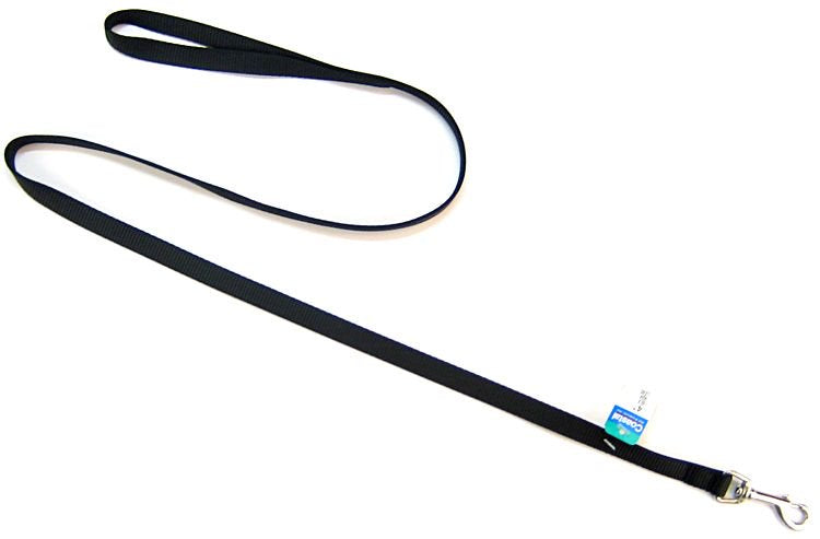 4 feet x 5/8"W Coastal Pet Single Nylon Lead Black