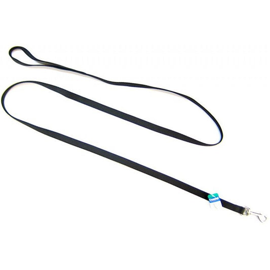 6 feet x 5/8"W Coastal Pet Single Nylon Lead Black