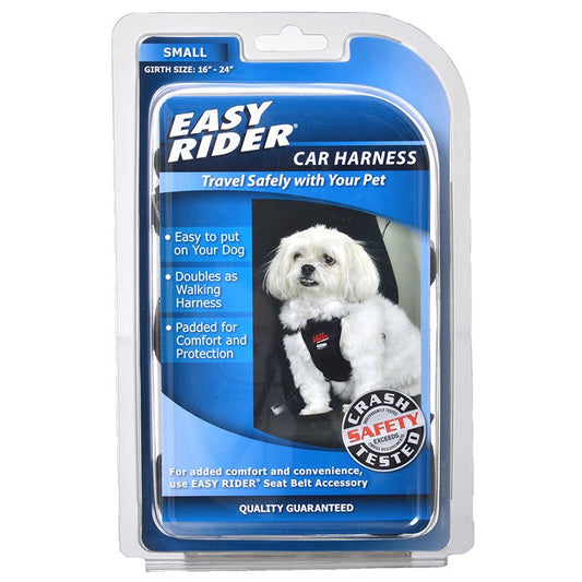 Small - 1 count Coastal Pet Easy Rider Car Harness for Dogs Black