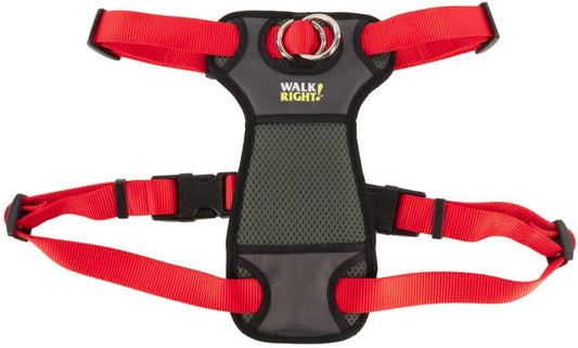 Small - 1 count Coastal Pet Walk Right Padded Front Dog Harness Red