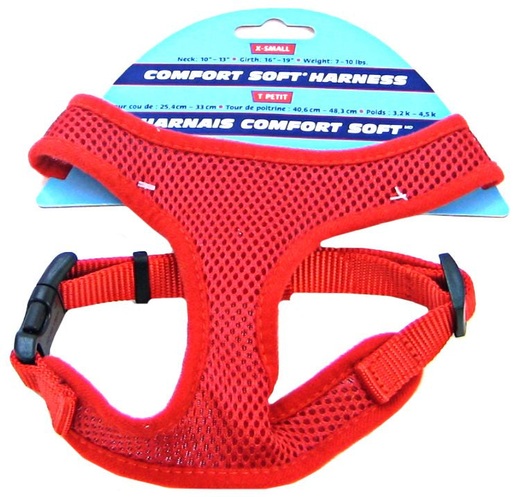 X-Small - 1 count Coastal Pet Comfort Soft Harness Red