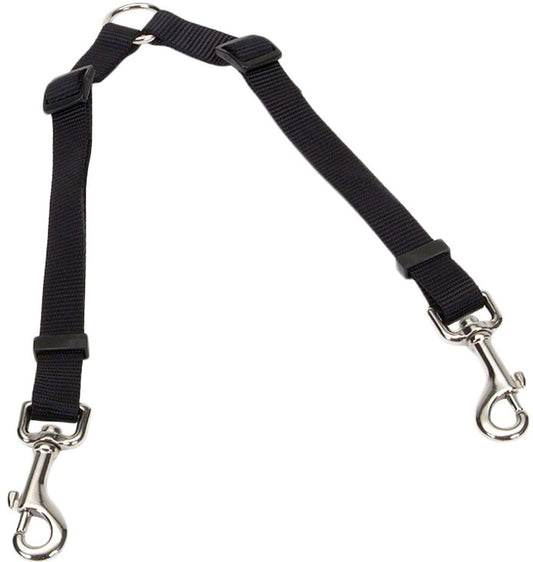 36"L x 3/4"W Coastal Pet Two Dog Adjustable Nylon Coupler Black