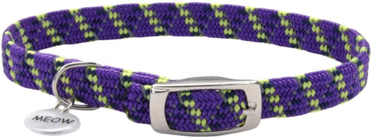 1 count Coastal Pet Elastacat Reflective Safety Collar with Charm Purple