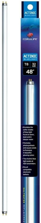 48" - 32 watt Aqueon Actinic Blue Light T8 Fluorescent Lamp