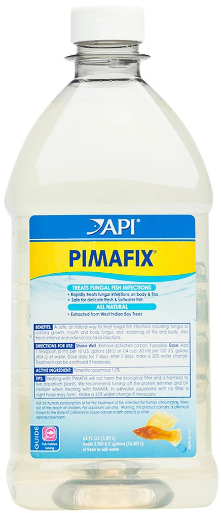 64 oz API Pimafix Treats Fungal Infections for Freshwater and Saltwater Fish