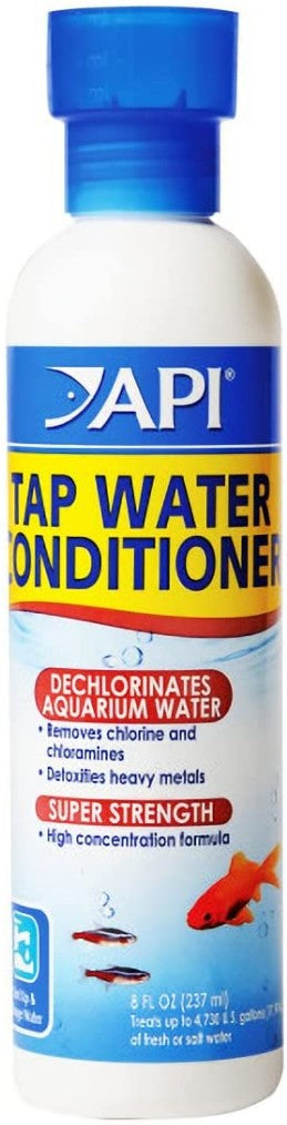 8 oz API Tap Water Conditioner Detoxifies Heavy Metals and Dechlorinates Aquarium Water