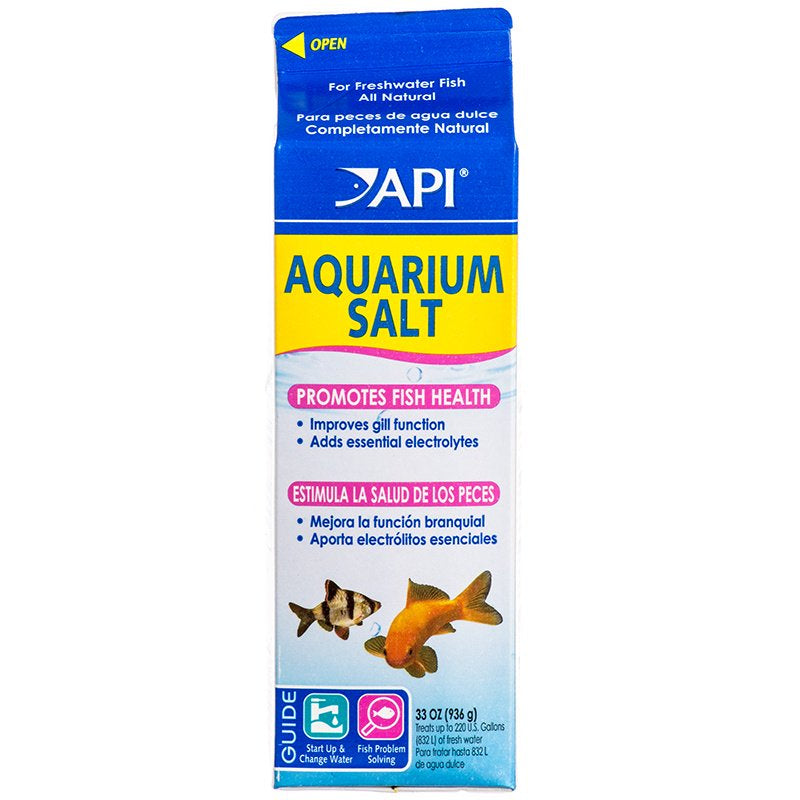 33 oz API Aquarium Salt Promotes Fish Health for Freshwater Aquariums