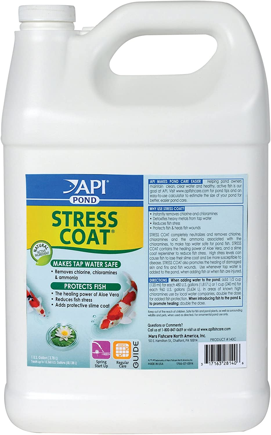 1 gallon API Pond Stress Coat Water Conditioner