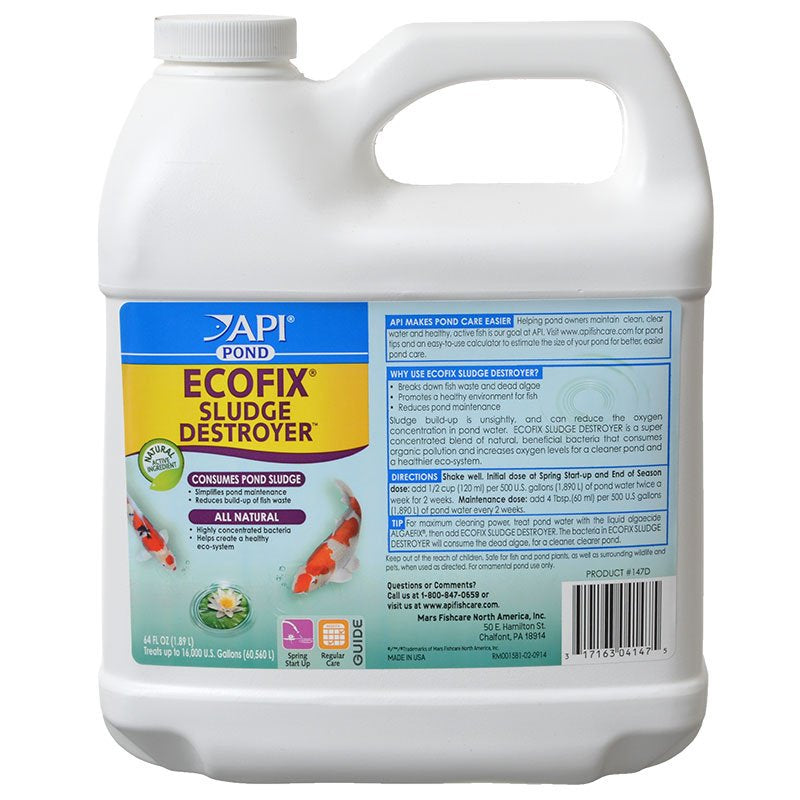 64 oz API Pond Ecofix Sludge Destroyer Consumes Pond Sludge