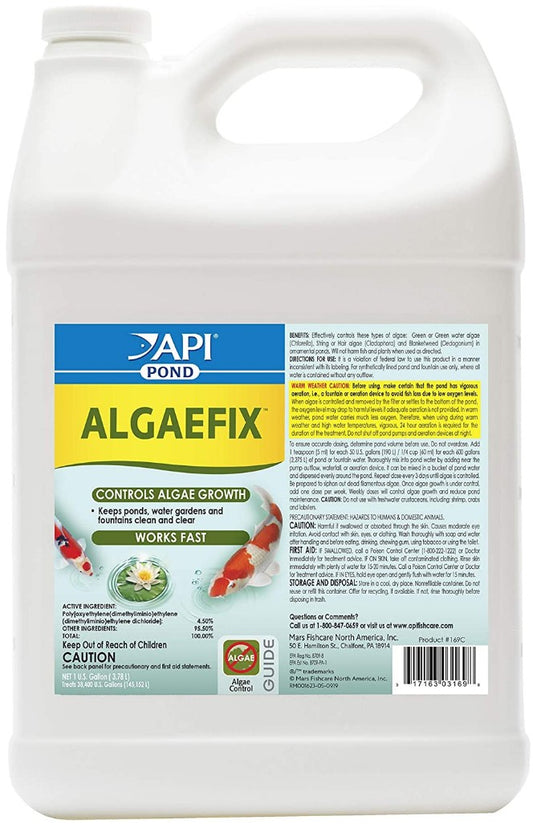 1 gallon API Pond AlgaeFix Controls Algae Growth and Works Fast