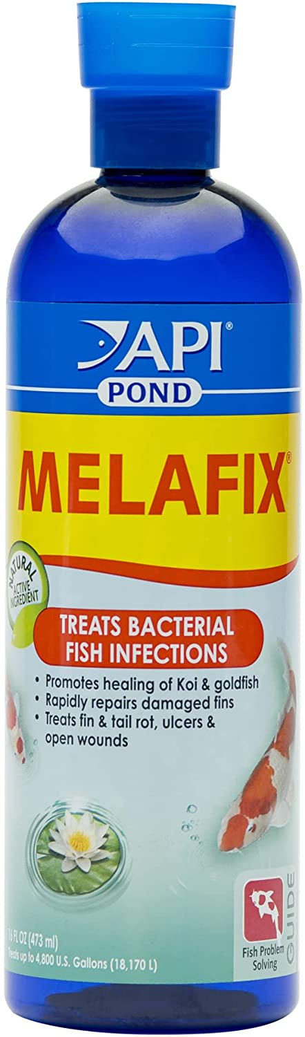 16 oz API Pond Melafix Treats Bacterial Infections for Koi and Goldfish