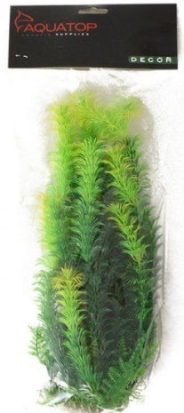 12" tall Aquatop Yellow Tipped Aquarium Plant Green