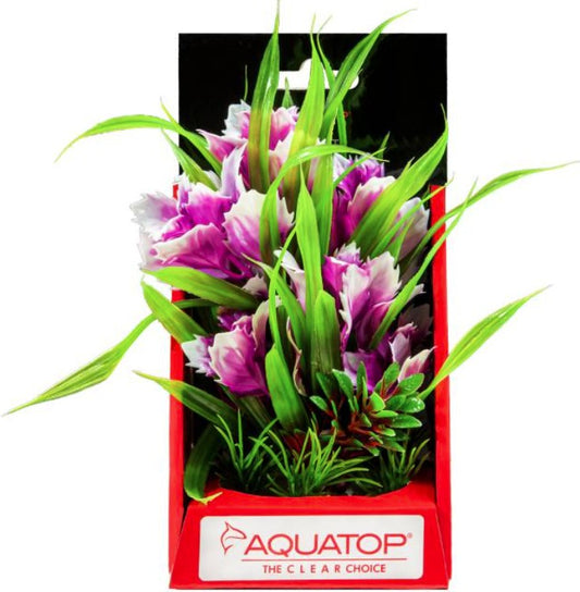 6" tall Aquatop Vibrant Garden Aquarium Plant Violet