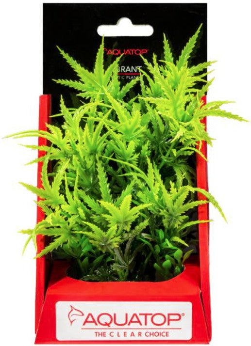 6" tall Aquatop Vibrant Garden Aquarium Plant Green