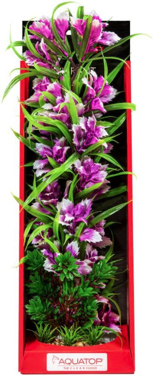 16" tall Aquatop Vibrant Garden Aquarium Plant Violet