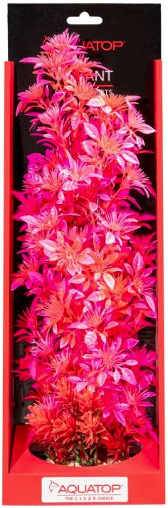 16" tall Aquatop Vibrant Garden Aquarium Plant Pink