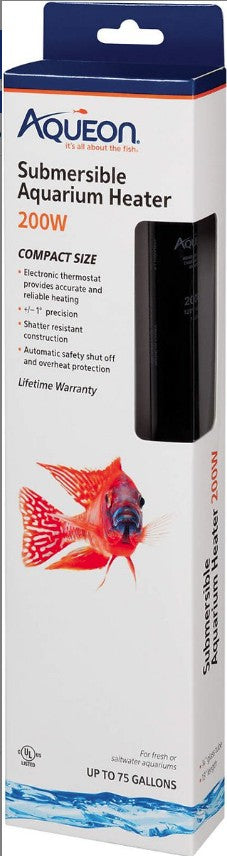 200 watt Aqueon Submersible Aquarium Heaters Compact Size