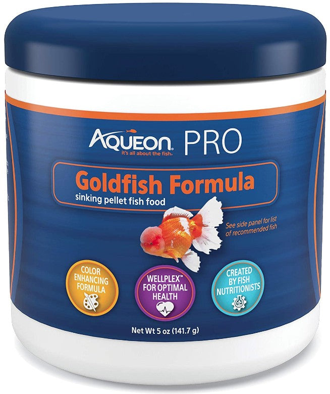 5 oz Aqueon Pro Goldfish Formula Sinking Pellet Fish Food