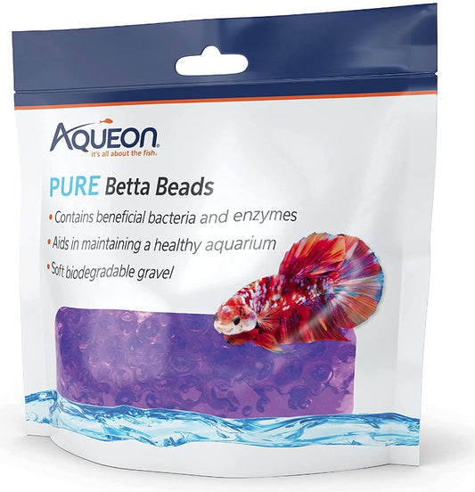 1 count Aqueon Pure Betta Beads Purple