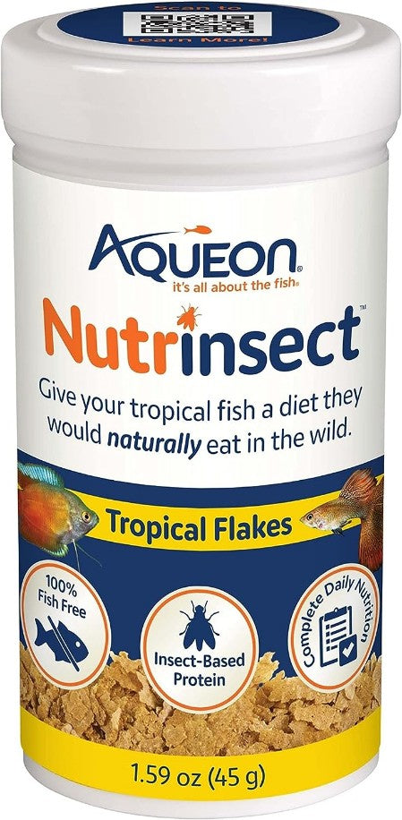 1.59 oz Aqueon Nutrinsect Tropical Flakes