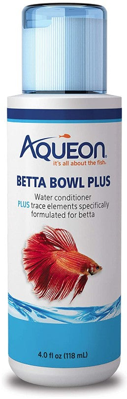 4 oz Aqueon Betta Bowl Plus Water Conditioner Plus Trace Elements For Bettas