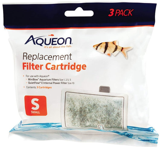 3 count Aqueon MiniBow Replacement Filter Cartridge Small