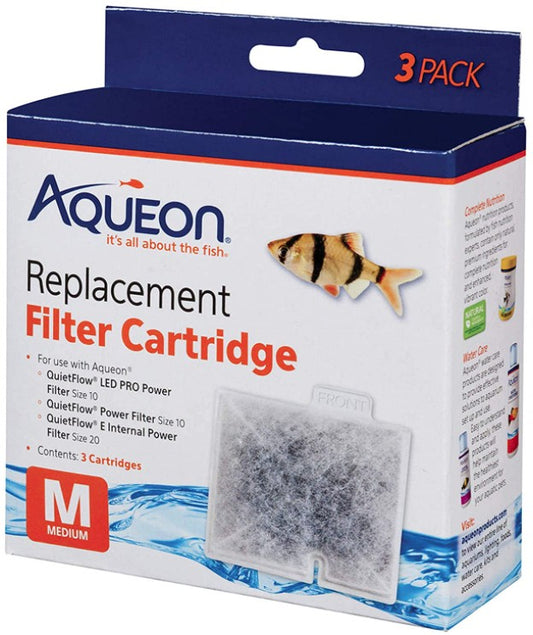 3 count Aqueon QuietFlow Replacement Filter Cartridge Medium