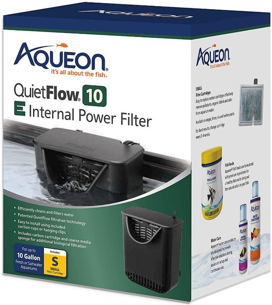 10 gallon Aqueon Quietflow E Internal Power Filter for Aquariums