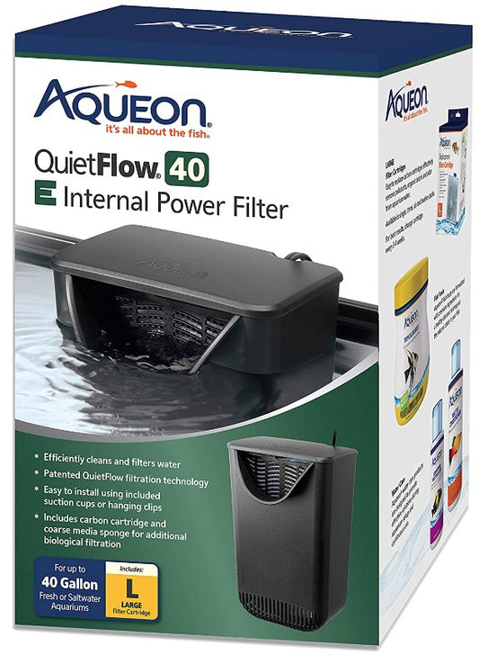 40 gallon Aqueon Quietflow E Internal Power Filter for Aquariums