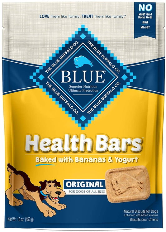 16 oz Blue Buffalo Health Bars Baked with Bananas and Yogurt