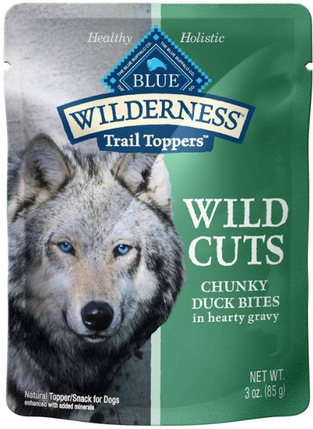 3 oz Blue Buffalo Wilderness Trail Toppers Wild Cuts Duck in Gravy