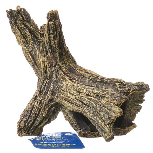 1 count Blue Ribbon Exotic Environments Driftwood Basking Den Naturalistic Ornament