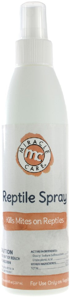 8 oz Miracle Care Reptile Spray Kills Mites on Reptiles