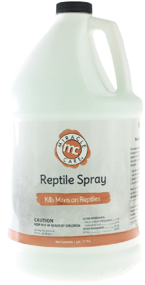 1 gallon Miracle Care Reptile Spray Kills Mites on Reptiles