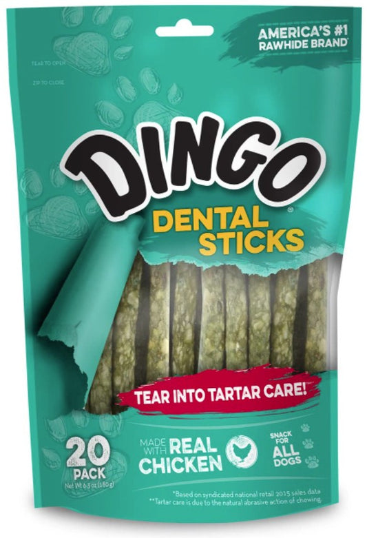 20 count Dingo Dental Sticks for Tartar Control