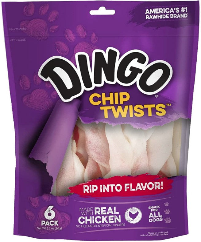 6 count Dingo Chip Twists with Real Chicken