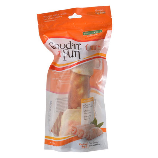 1 count Healthy Hide Good'n' Fun Triple-Flavor Chews Large Beef, Pork and Chicken